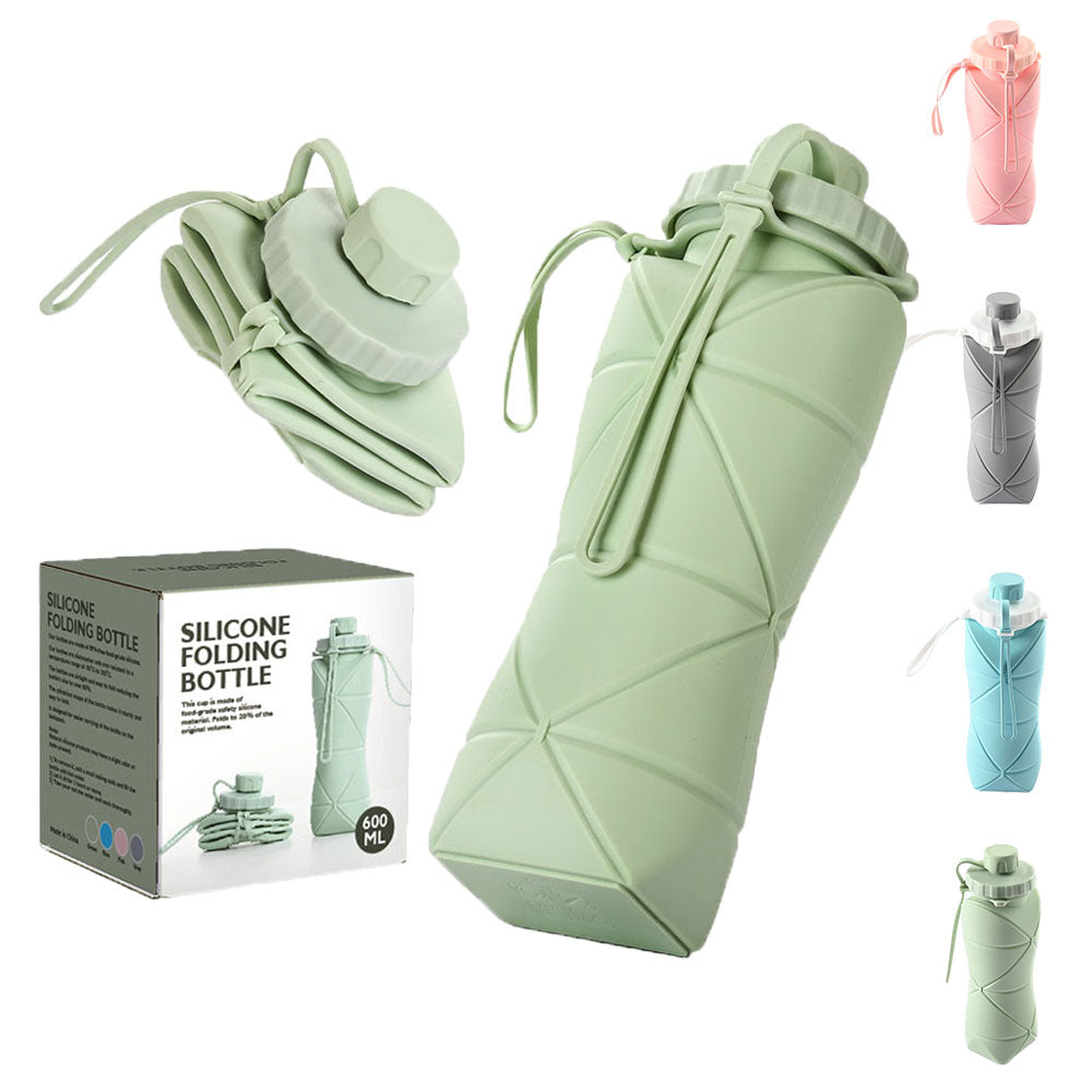 Fold-Away Collapsible Water Bottle